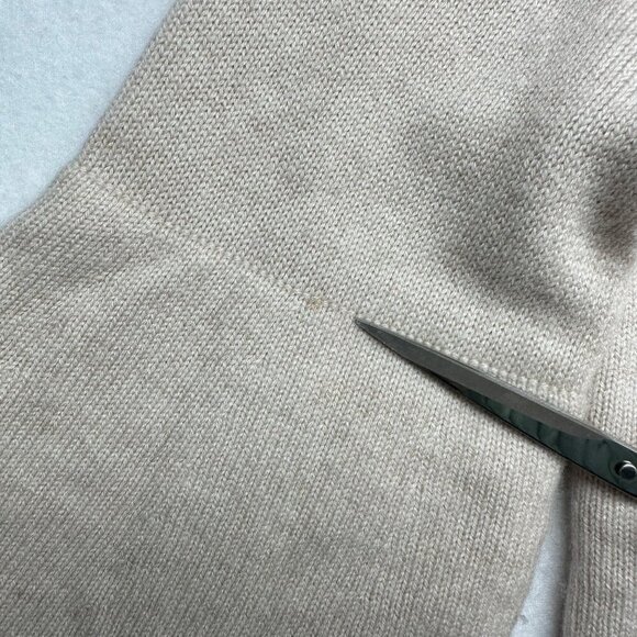 Sail To Sable Womens Wool Cashmere Sweater Bell Sleeves Size XS Light Beige - Picture 4 of 10